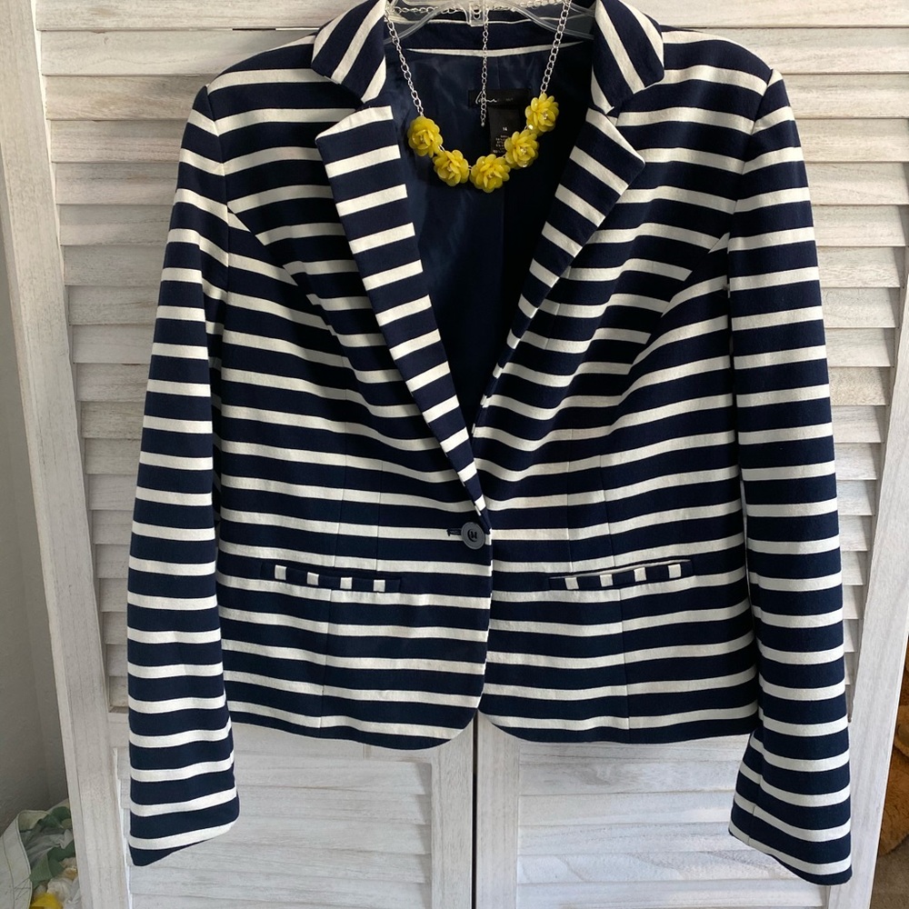 Lane Bryant sz 14 Striped Blazer